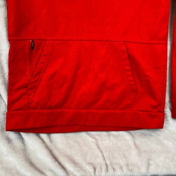 Nike Men's Hoodie Sweatshirt M Dri-Fit Standard Fit Red Polyester Pullover - Picture 11 of 13